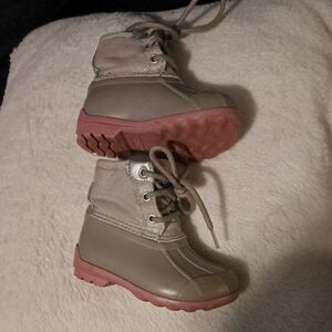 Sperry Kids' Pink and Gray Boots